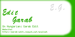 edit garab business card